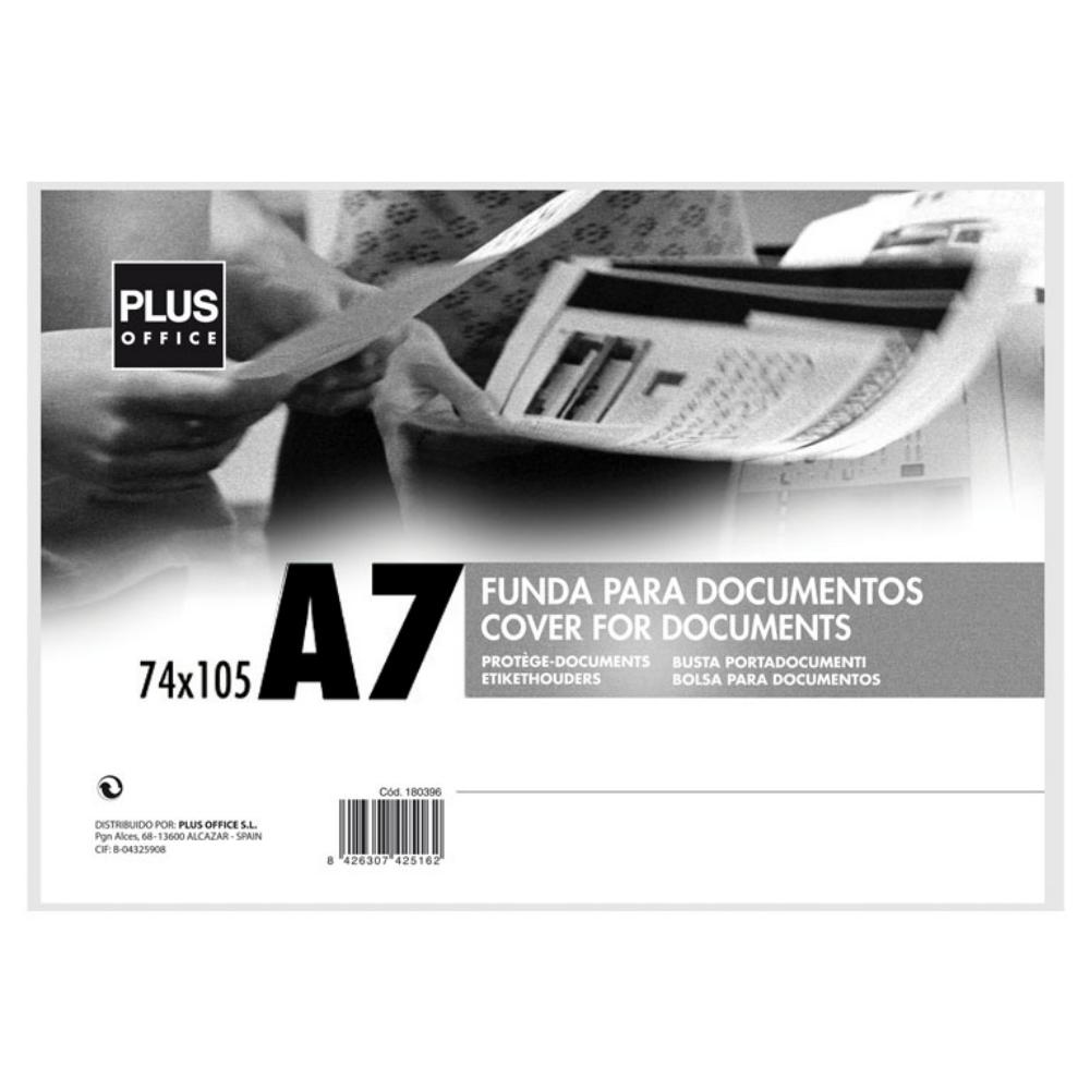 FUNDA DOCUMENTOS A-7 RIGIDA