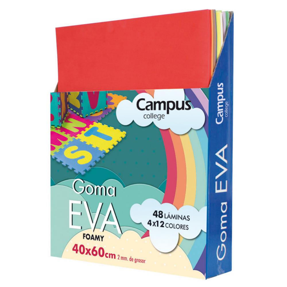 GOMA EVA CAMPUS COLLEGE 400 X 600 MM. COLORES SURTIDOS