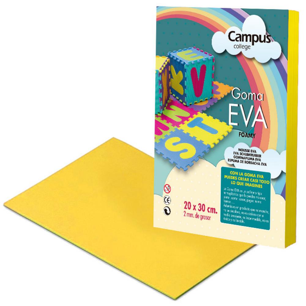 GOMA EVA CAMPUS A4 AMARILLO