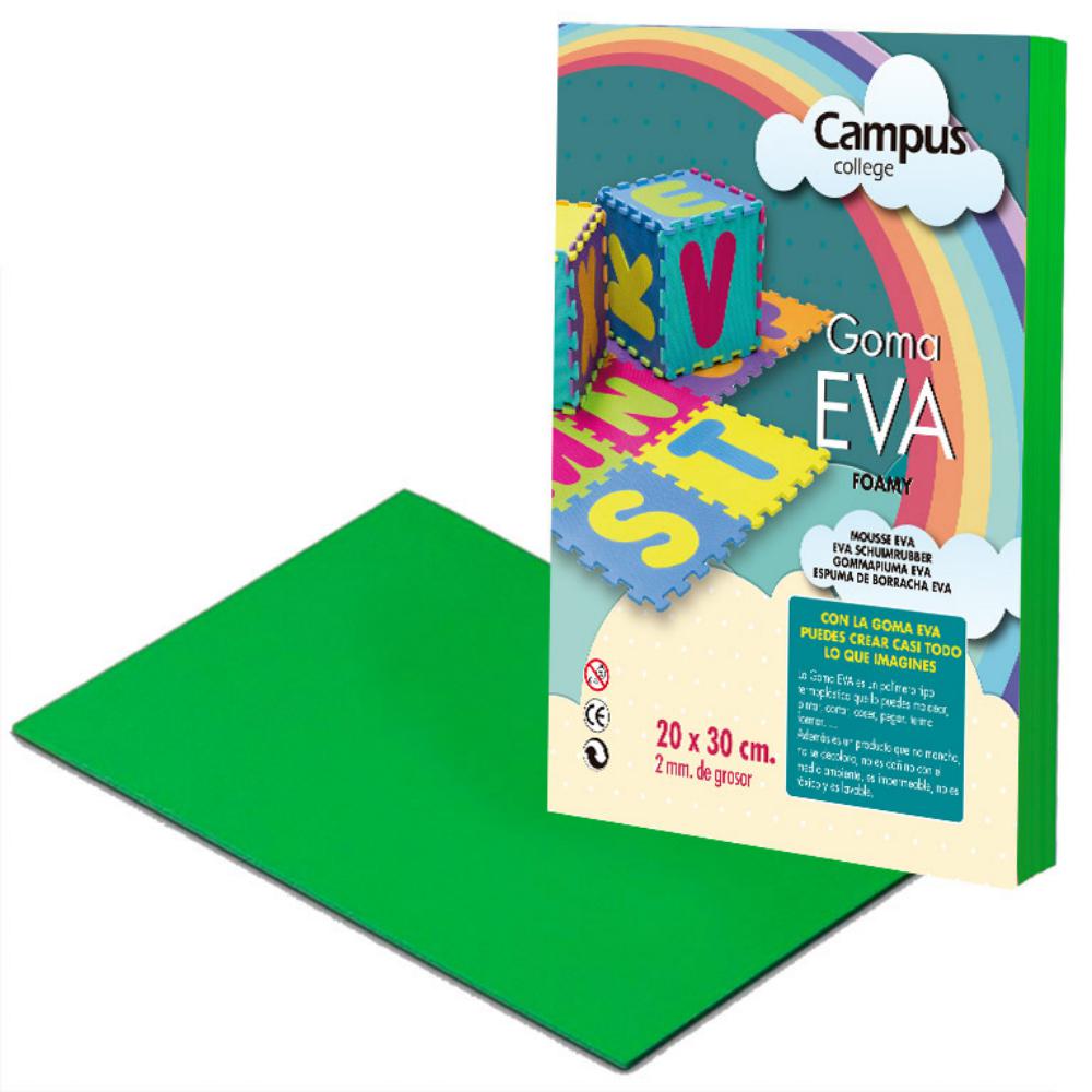 GOMA EVA CAMPUS A4 VERDE BILLA