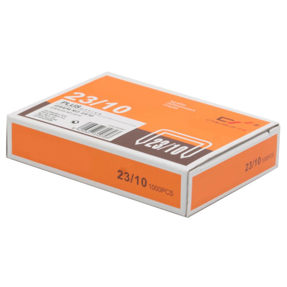 GRAPAS PLUS OFFICE 23/10 GALVANIZADAS CAJA 1000 UD.
