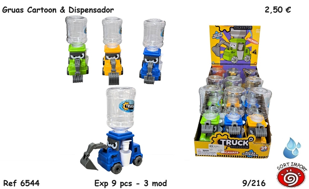 GRUAS CARTOON&DISPENSADOR 6544