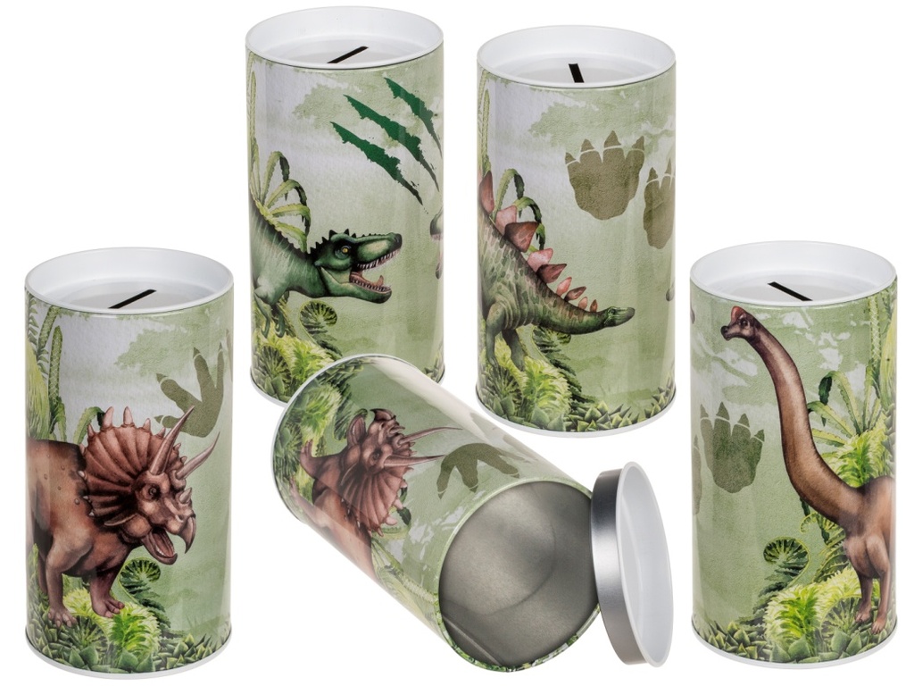 HUCHA DE METAL DINOSAURIO