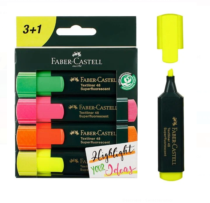 CAJA 4 COL TEXTLINER FABER