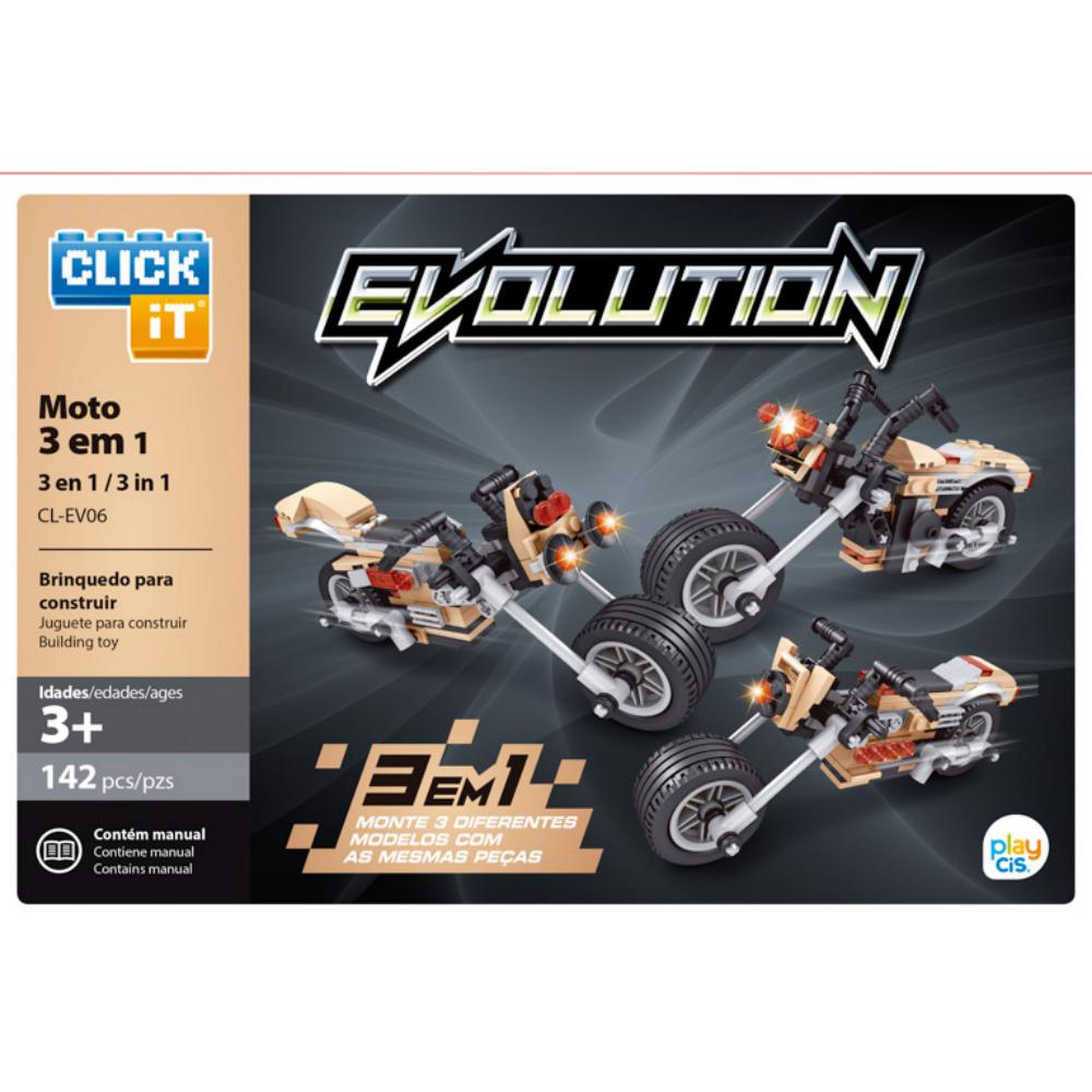 JUEGO BLOQUES CLICK-IT MOTOS