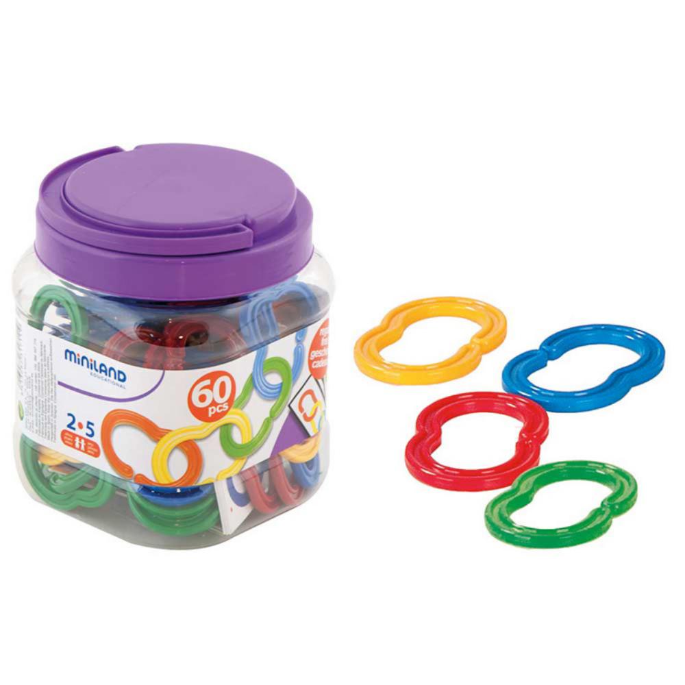 JUEGO EDUC. CADENAS 7CM/60PZS
