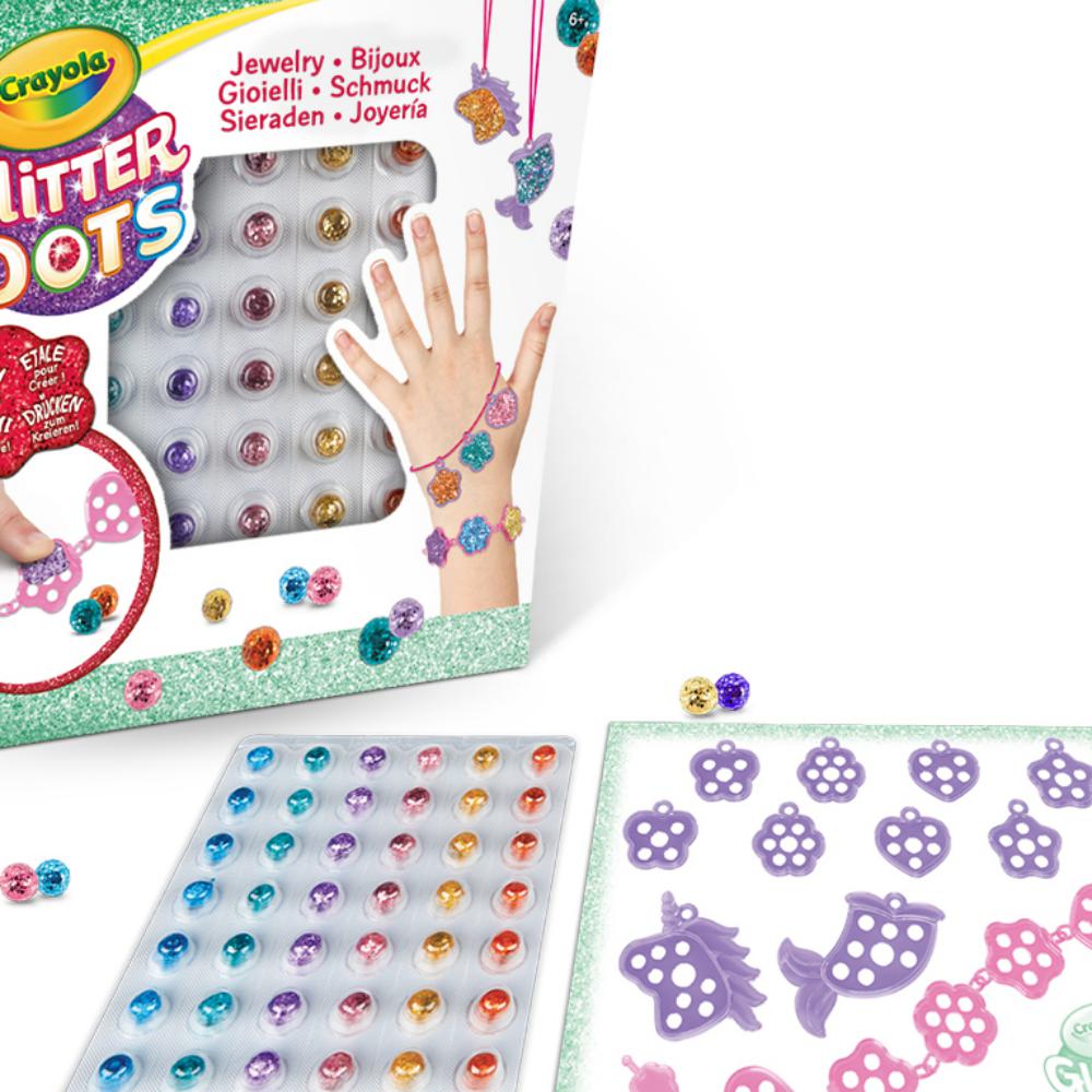 JUEGO EDUC.CRAYOLA GLITTER DOT