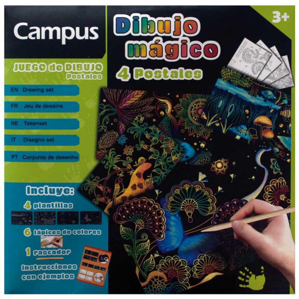 LAMINA DIBUJO MAGICO POSTALES