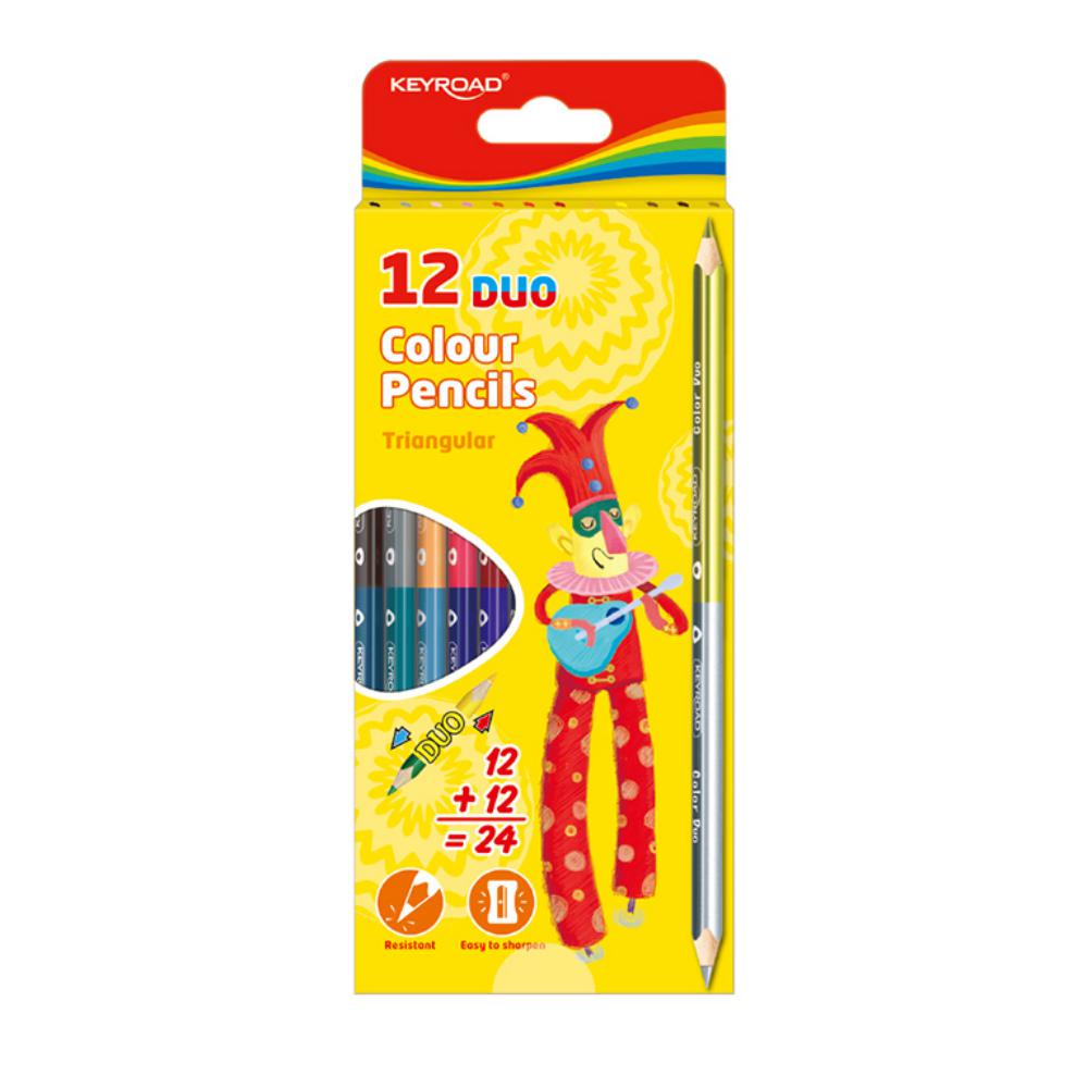 LAPICES COLO.KEYROAD DUO 12COL