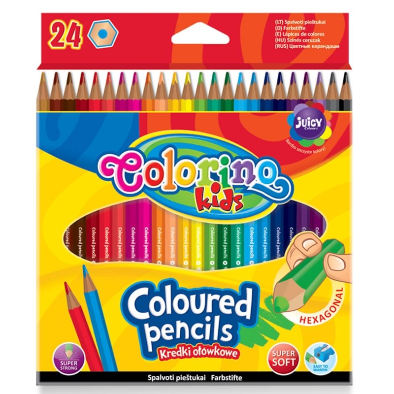 LAPICES HEXAGONALES COLORINO 24 COL 14700PTR