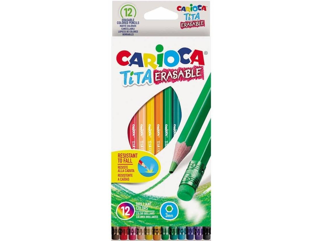 LAPIZ TITA C/GOMA 42897 12 COL