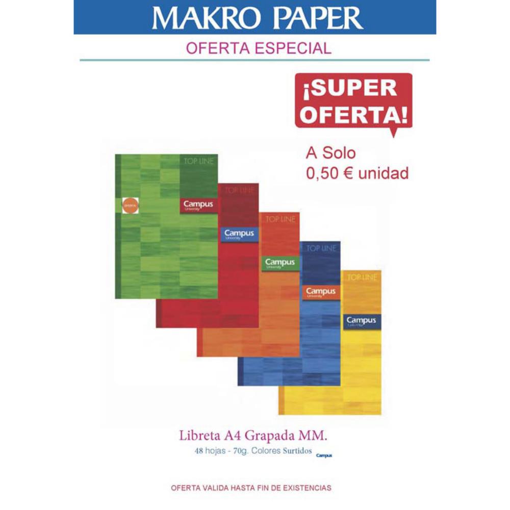 LIBRETA A4-48H GRAP.70gr-3mm