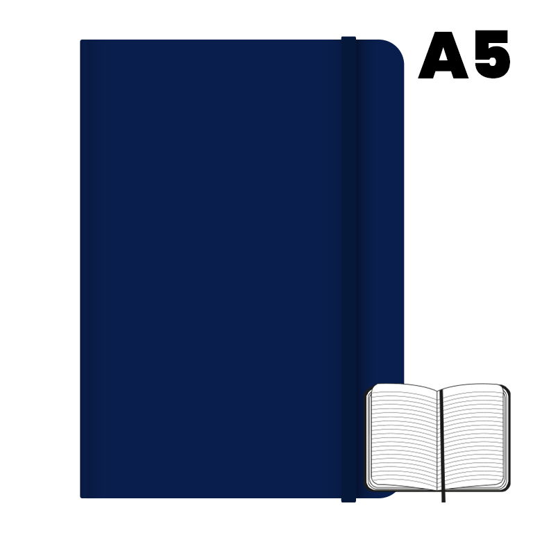 LIBRETA A5 T.F 96H 75G HN AZUL MARINO