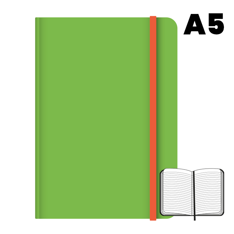 LIBRETA A5 T.FORRADA 96H 75G HN VERDE