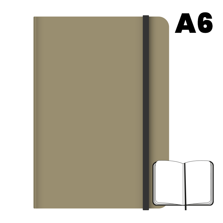 LIBRETA A6 T.F 96H 75G HN BEIGE