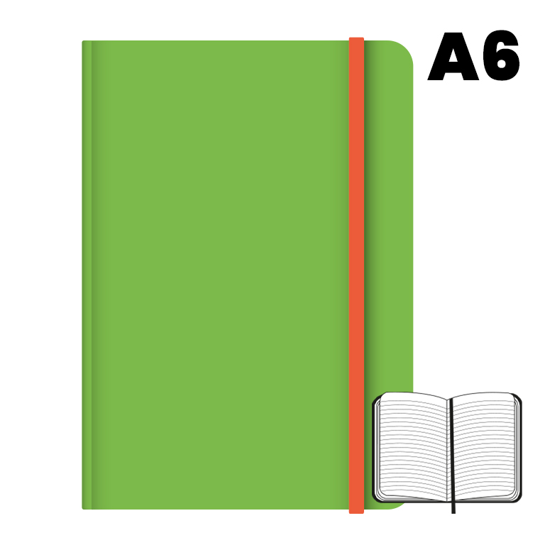 LIBRETA A6 T.F 96H 75G HN VERDE