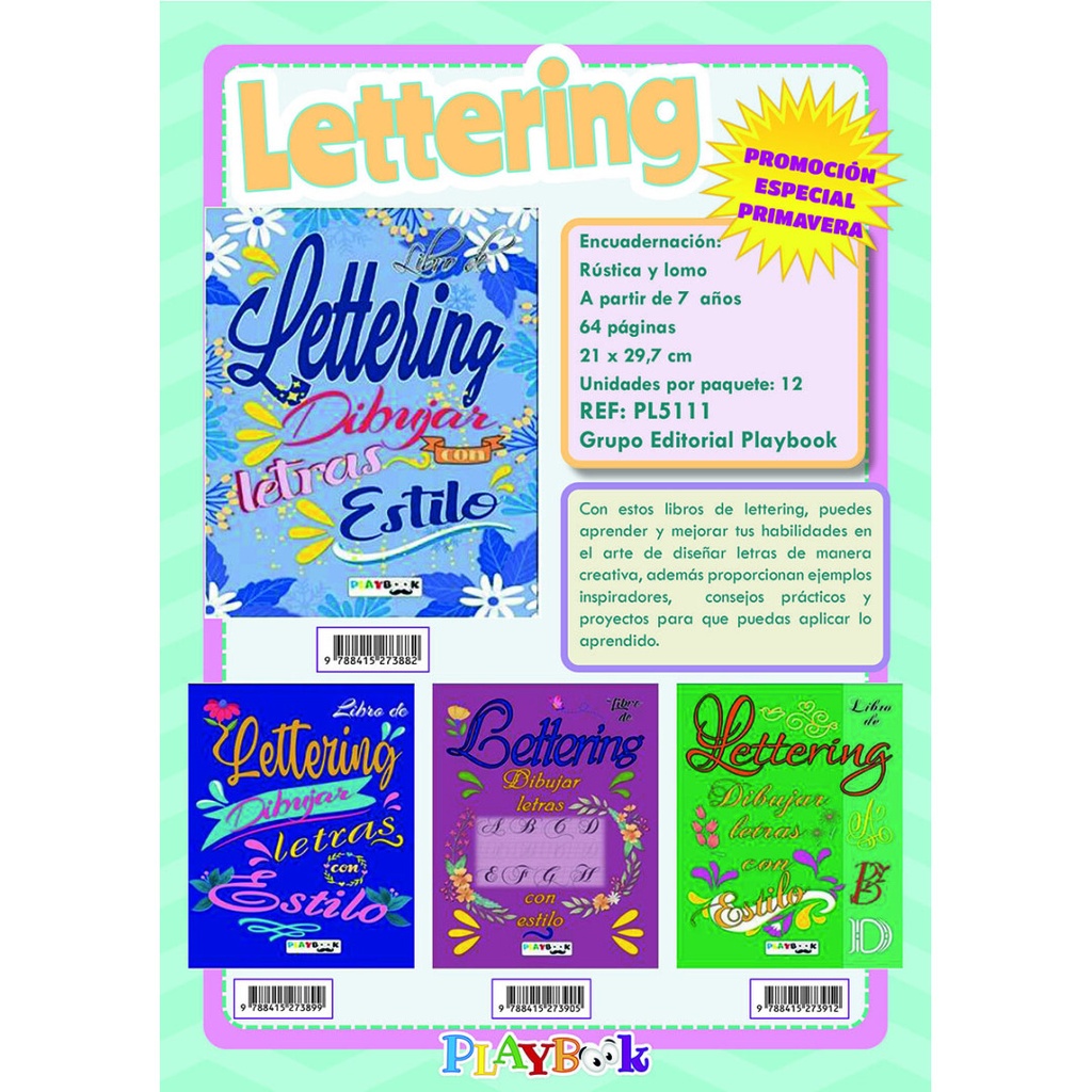 LIBRO LETTERING VARIOS 5111PL