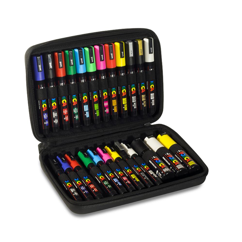 MALETIN UNI-POSCA PC5M/24 SURT