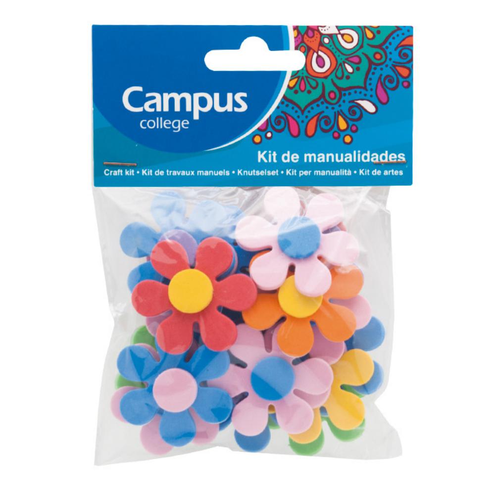 MANUALIDAD SET G/EVA FLOR ADHESIVA 20U