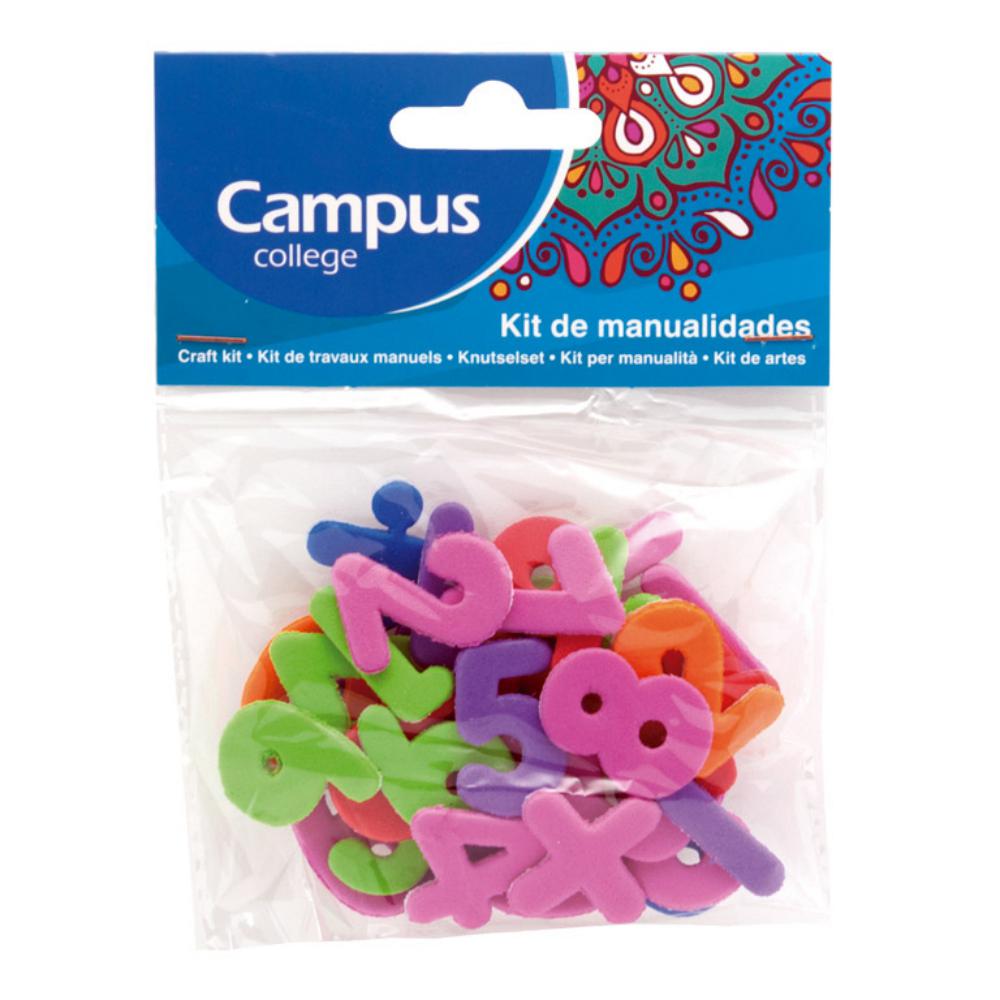 MANUALIDAD SET G/EVA NUMEROS ADHESIVOS 30U