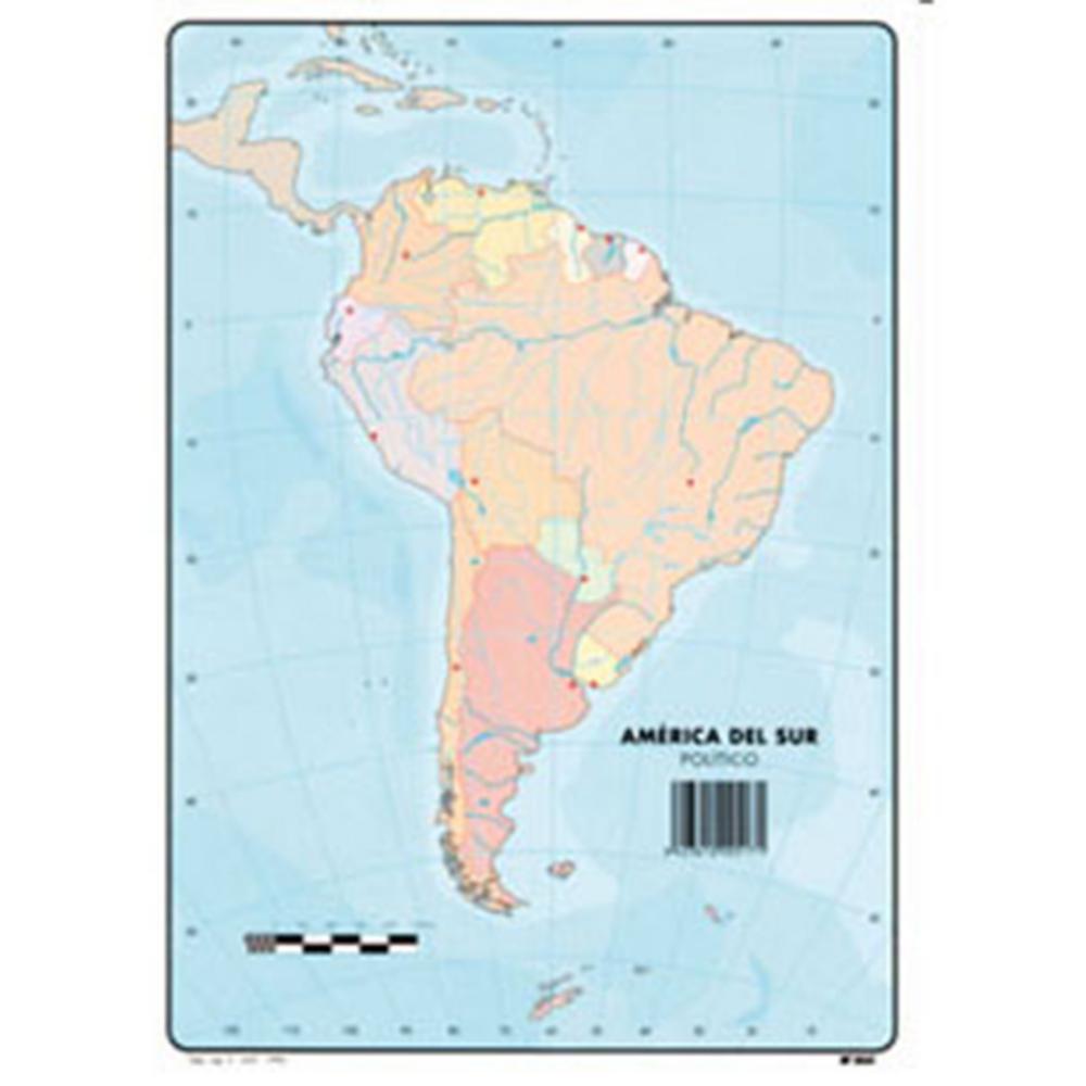 MAPA MUDO AMERICA SUR POLITICO