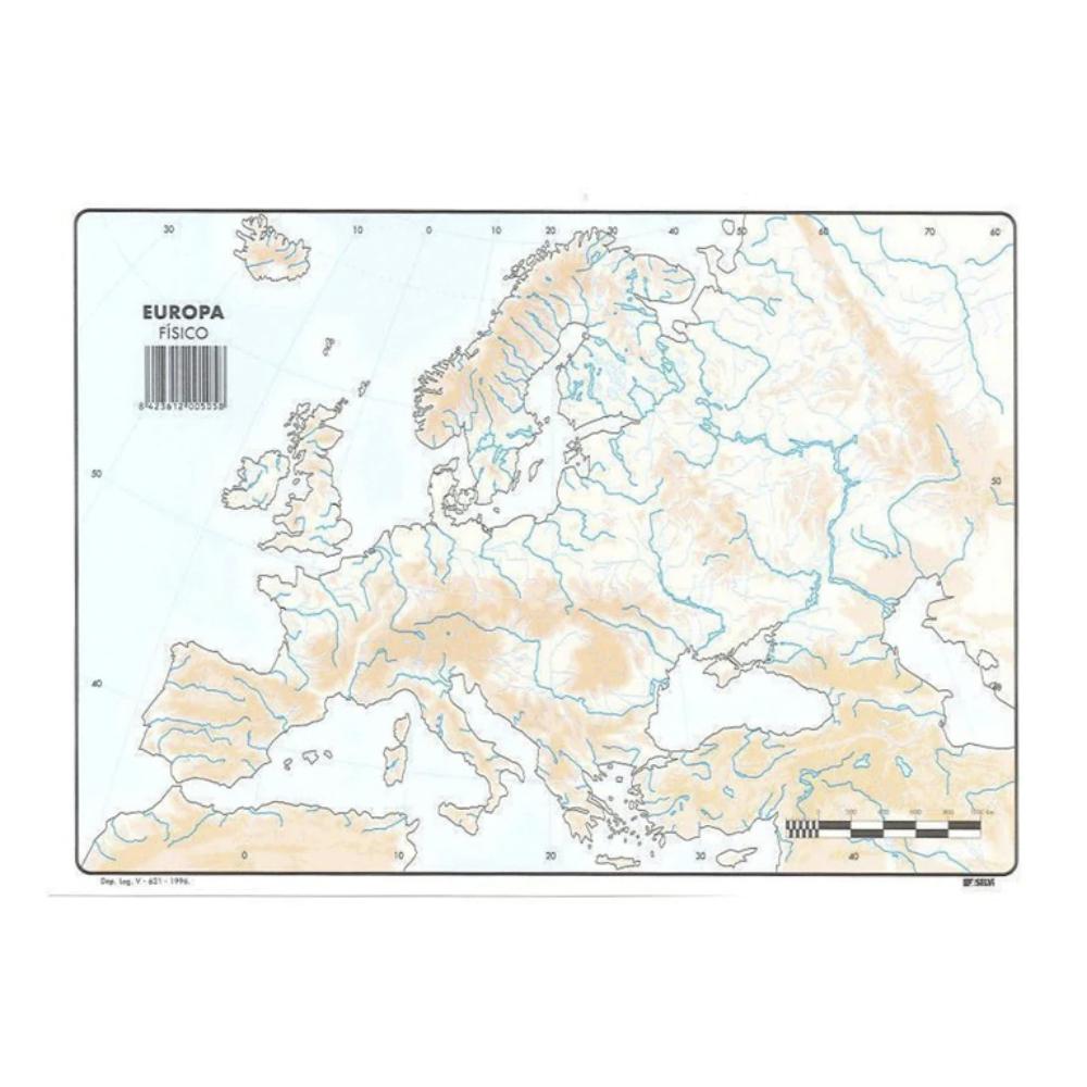 MAPA MUDO EUROPA FISICO