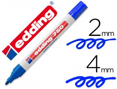MARCADOR EDDING TIN.OPACA AZUL