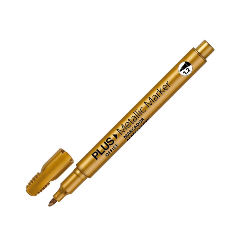 ROTULADOR ESPECIAL PLUS OFFICE METALLIC MARKER 1,2 MM. ORO