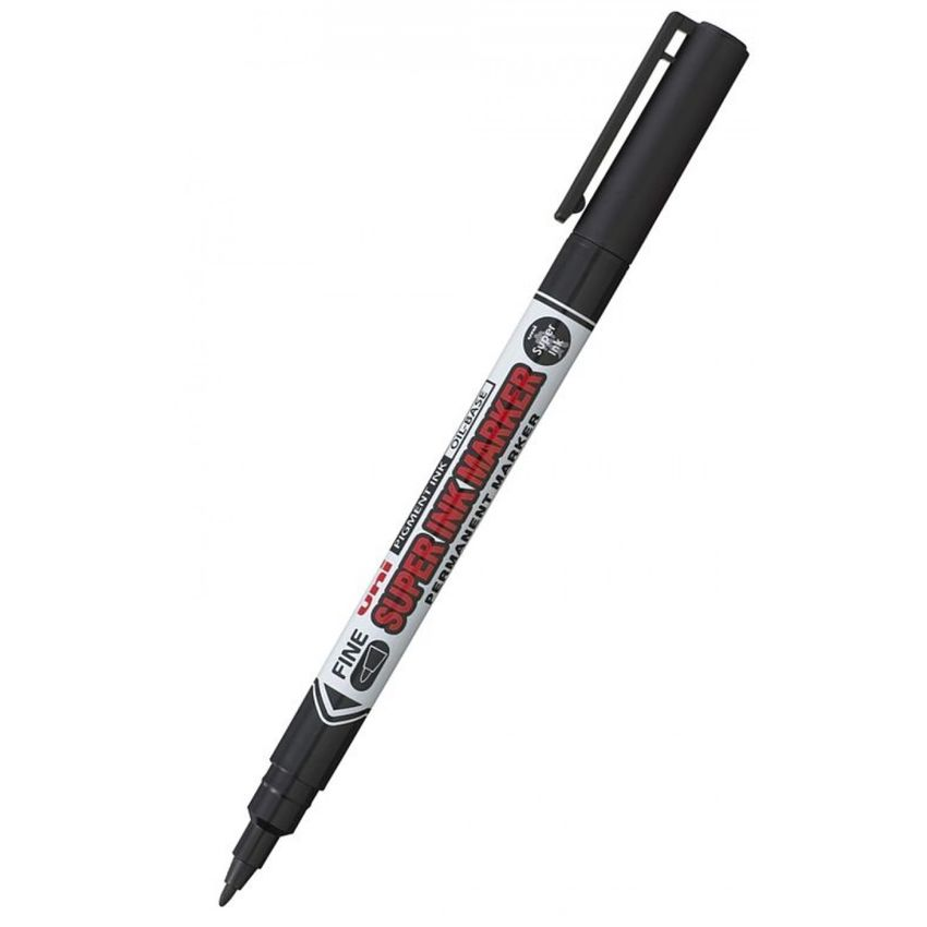 MARCADOR UNI SUPER INK NEGRO