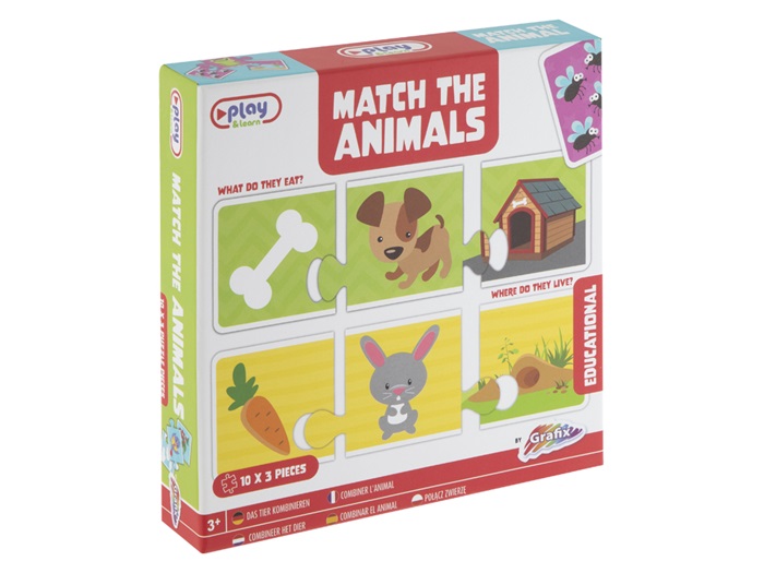 MATCH THE ANIMALS 30 PIEZAS