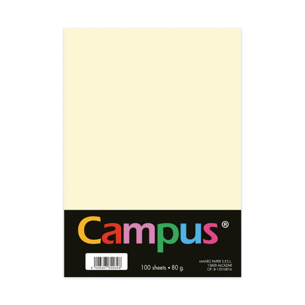 PAPEL A4 80GR 100H CREMA