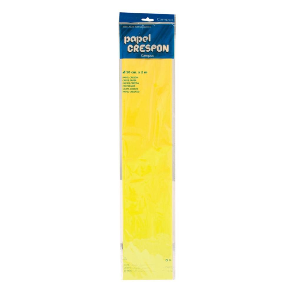 PAPEL CRESPON 50*200 AMARILLO CLARO