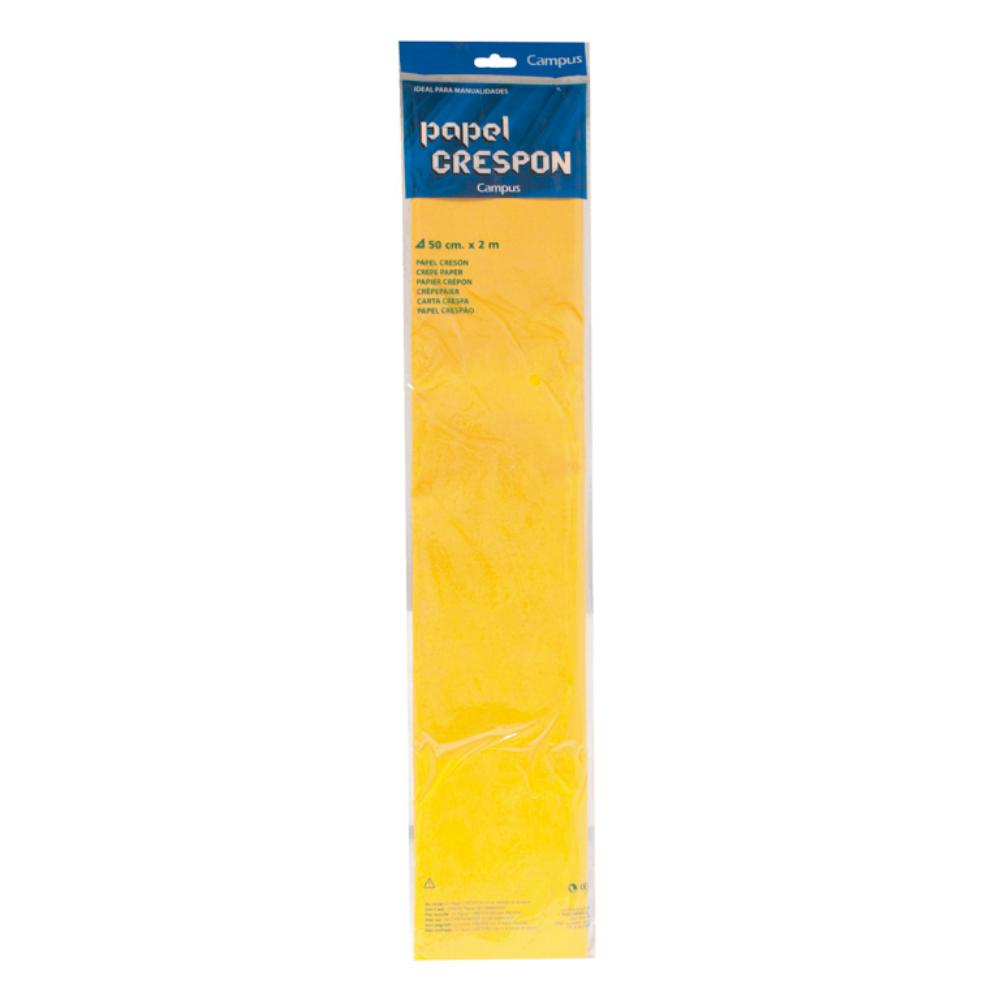 PAPEL CRESPON 50*200 AMARILLO OSCURO