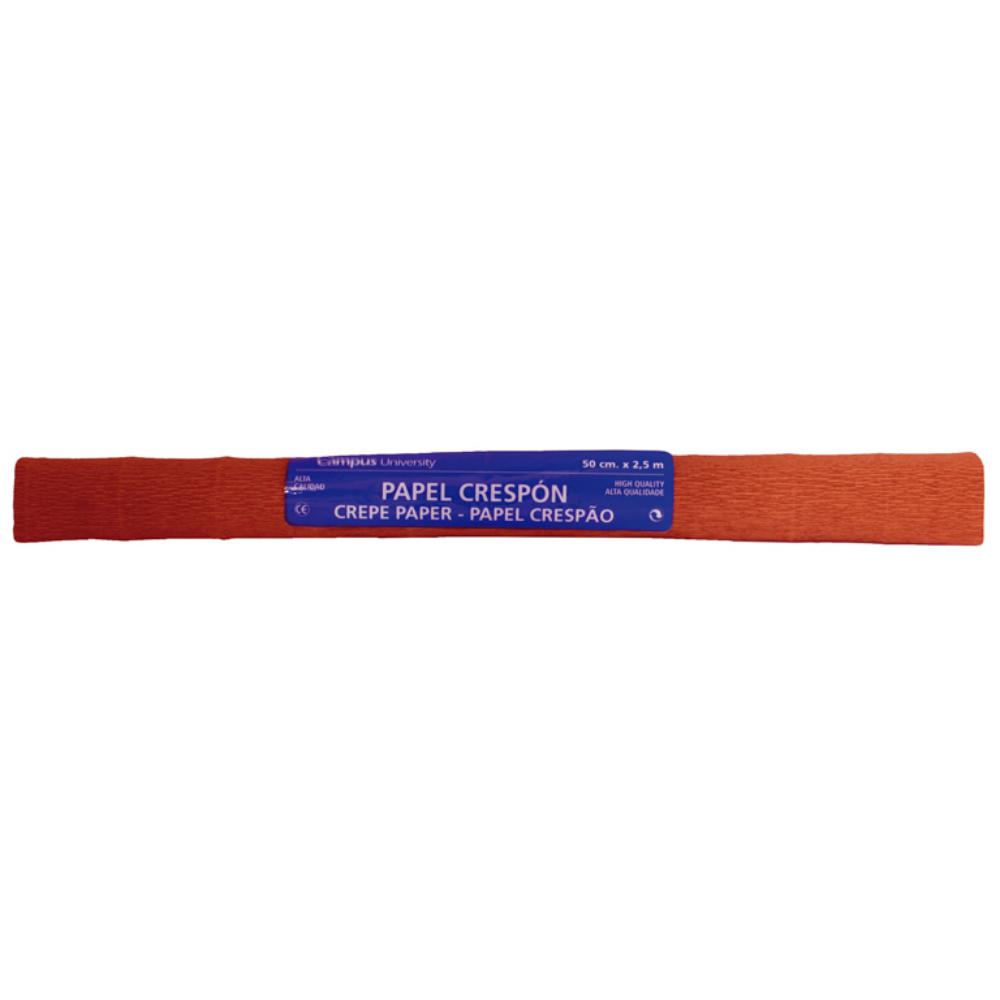 PAPEL CRESPON 50*250 MARRON MEDIO