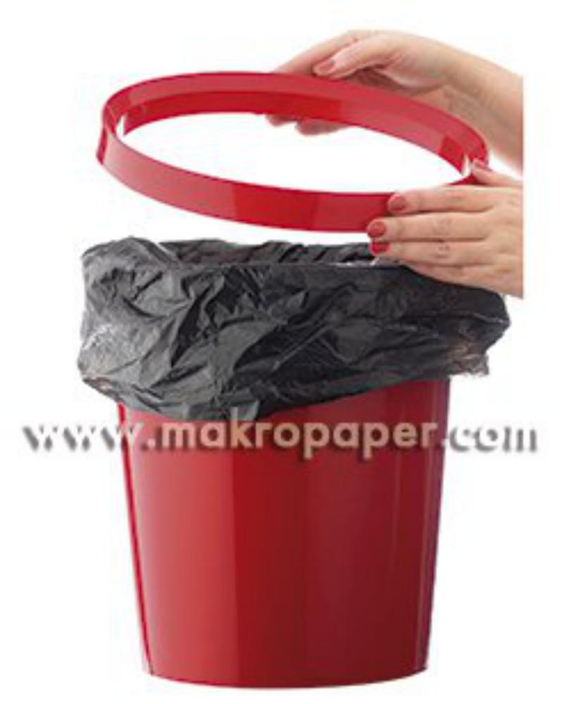 PAPELERA REDONDA ROJA 2864