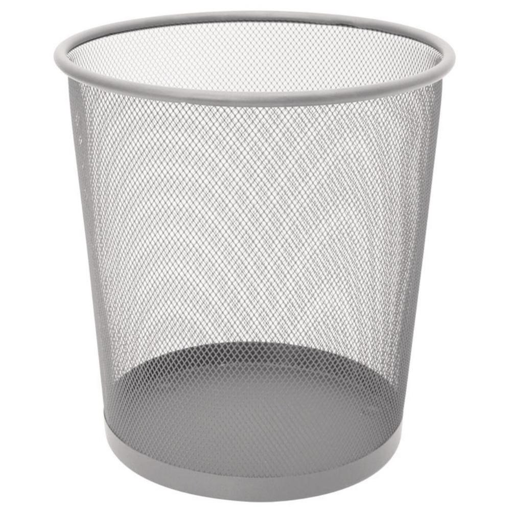 PAPELERA REJILLA PLUS OFFICE 508 13L PLATA