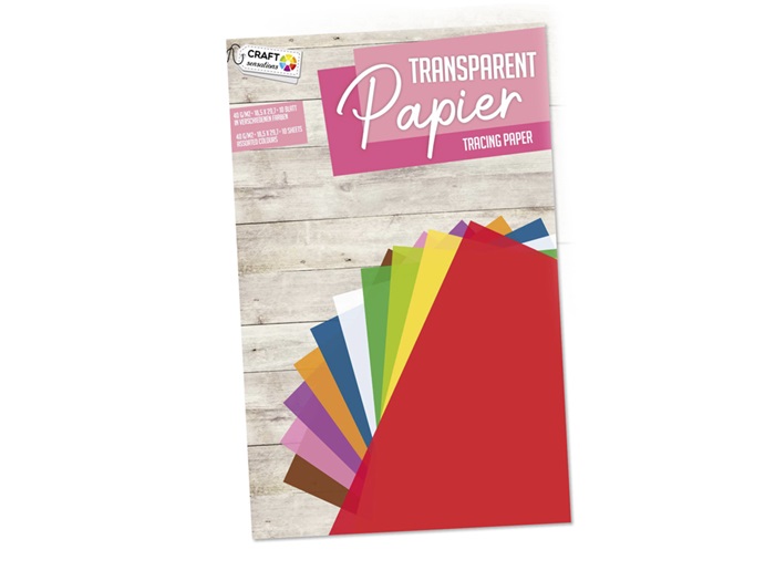 PAPELES TRANSP.18,5X29,7 40GRS