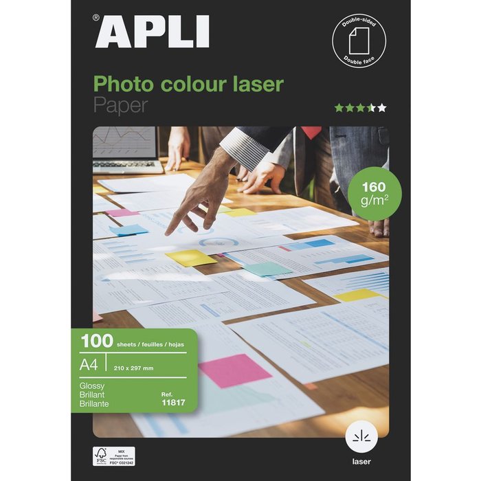 PAPEL FOTOGRAFICO LASER DOBLE CARA A4