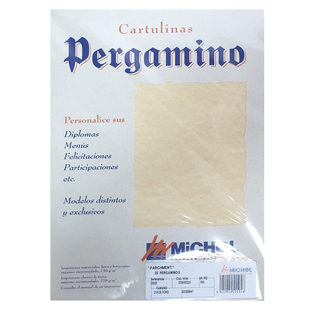 PAPEL PERGAMINO A4 25H PARC.OC