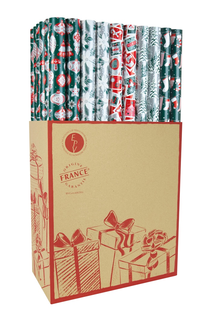PAPEL REGALO 0,70X2M LN2M NAVIDAD (60u)
