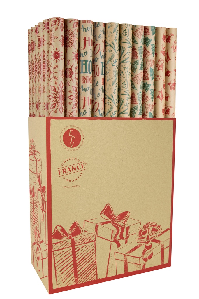 PAPEL REGALO 0,70X2M XK2M NAVIDAD