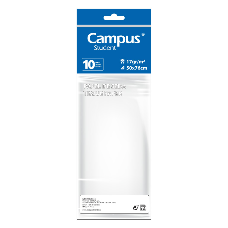 PAPEL SEDA 10 H BLANCO MAKRO