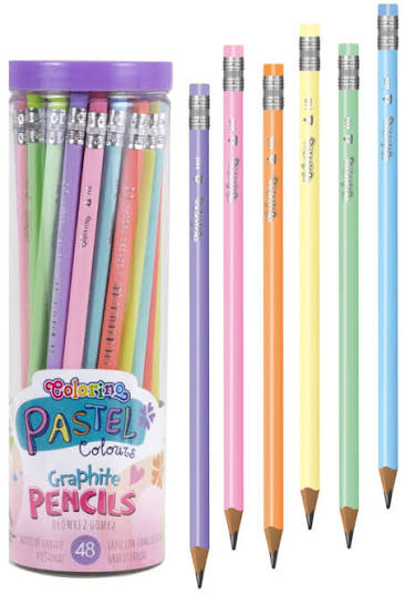 LAPICES GRAFITO PASTEL COLORINO 48U 80844PTR