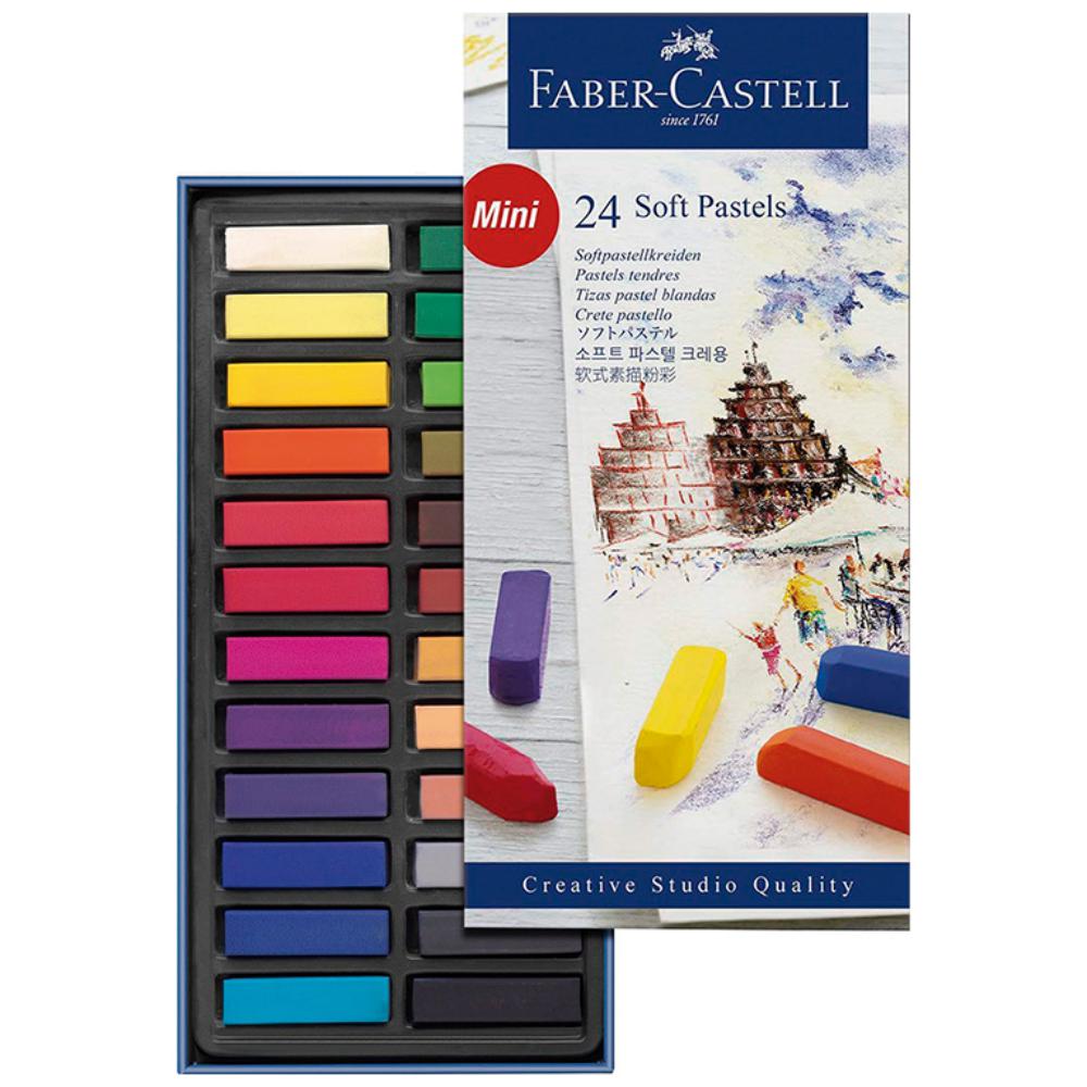 PASTEL BLANDO C/24 FABER MINI