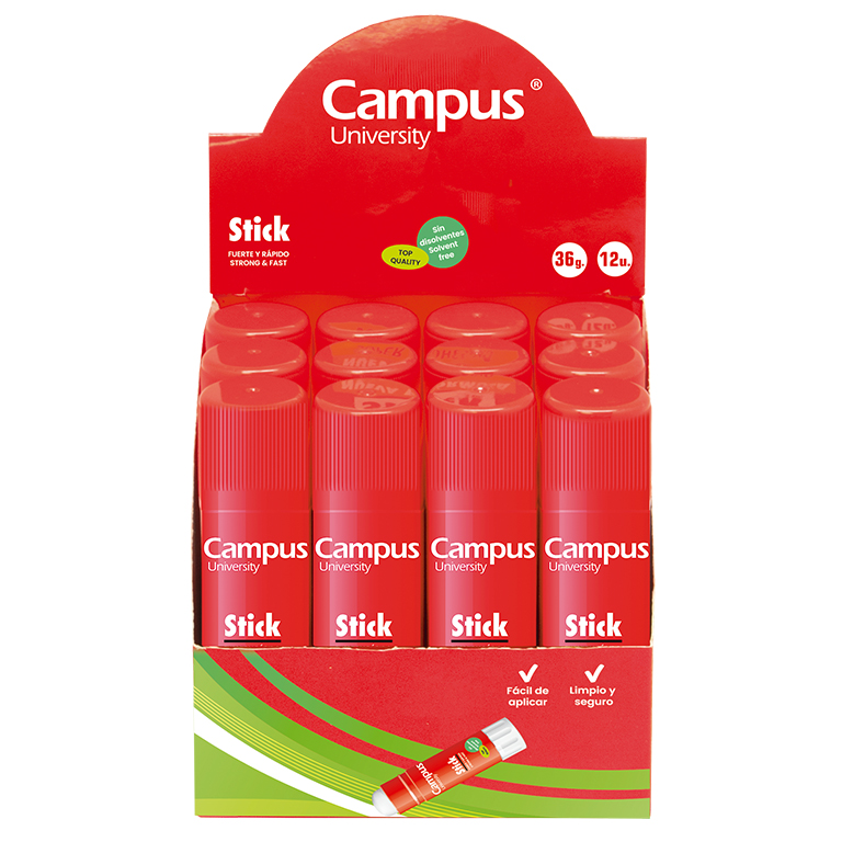 PEGAMENTO EN BARRA CAMPUS UNIVERSITY STICK 36G 12 UD