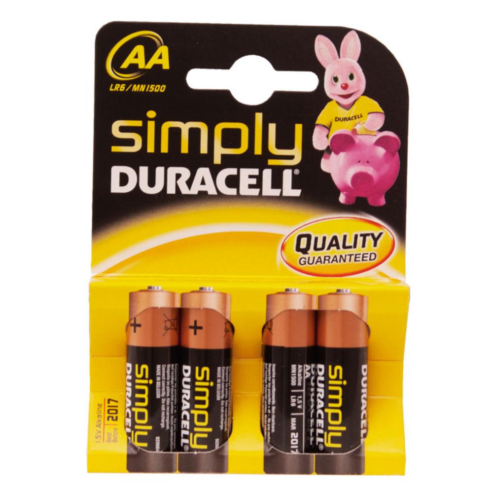 PILAS DURACELL SYMPLY AA B/4