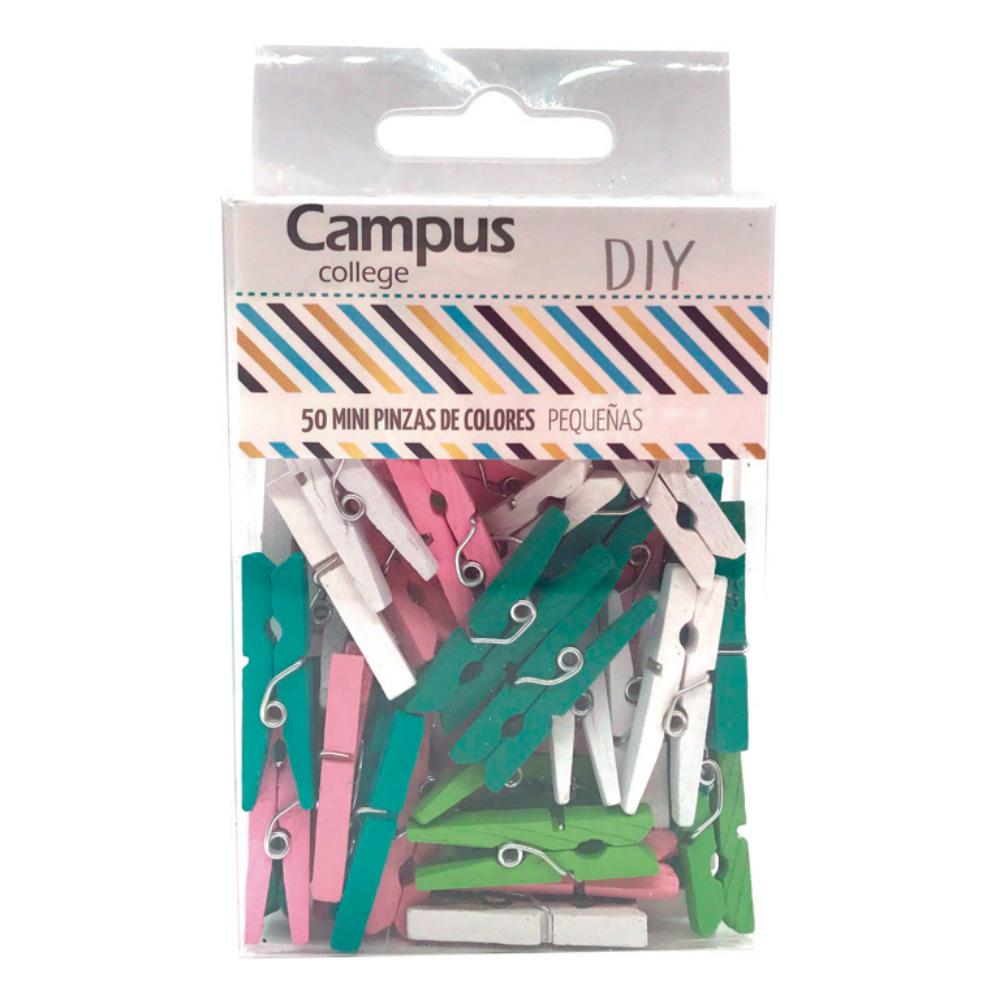 PINZA MADERA CAMPUS PEQUEÑAS COL 50U