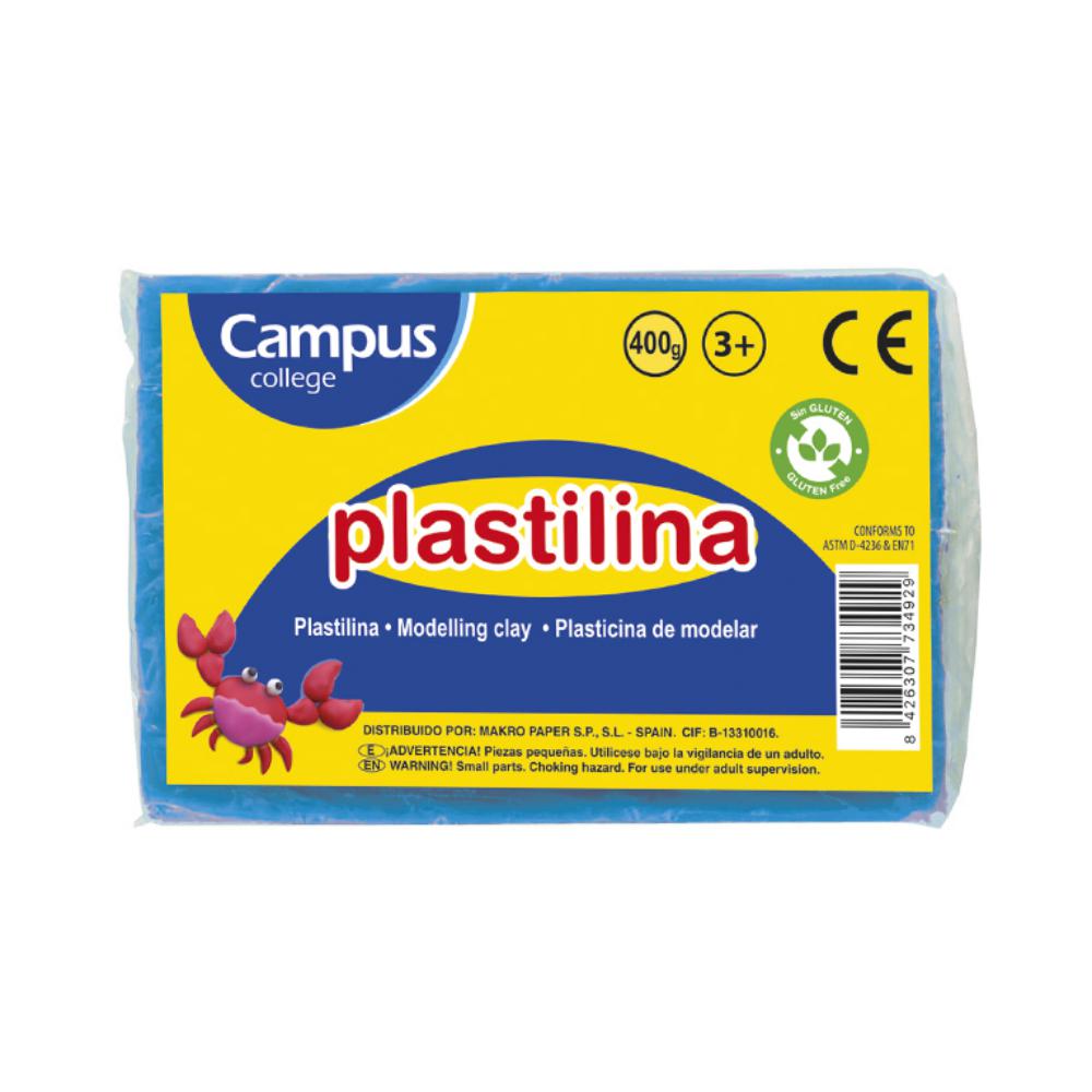 PLASTILINA GRANDE 400G AZUL CLARO