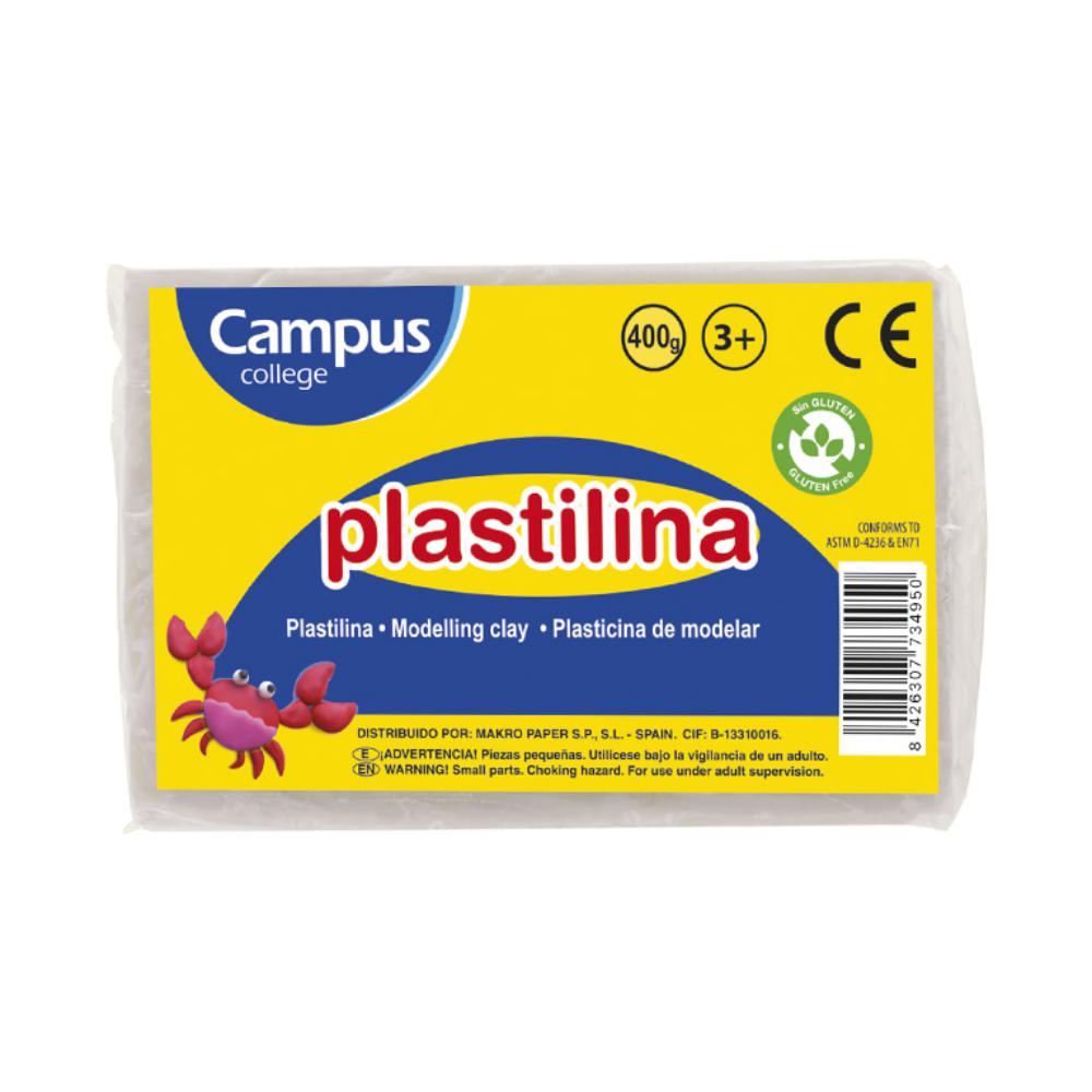 PLASTILINA GRANDE 400G BLANCO