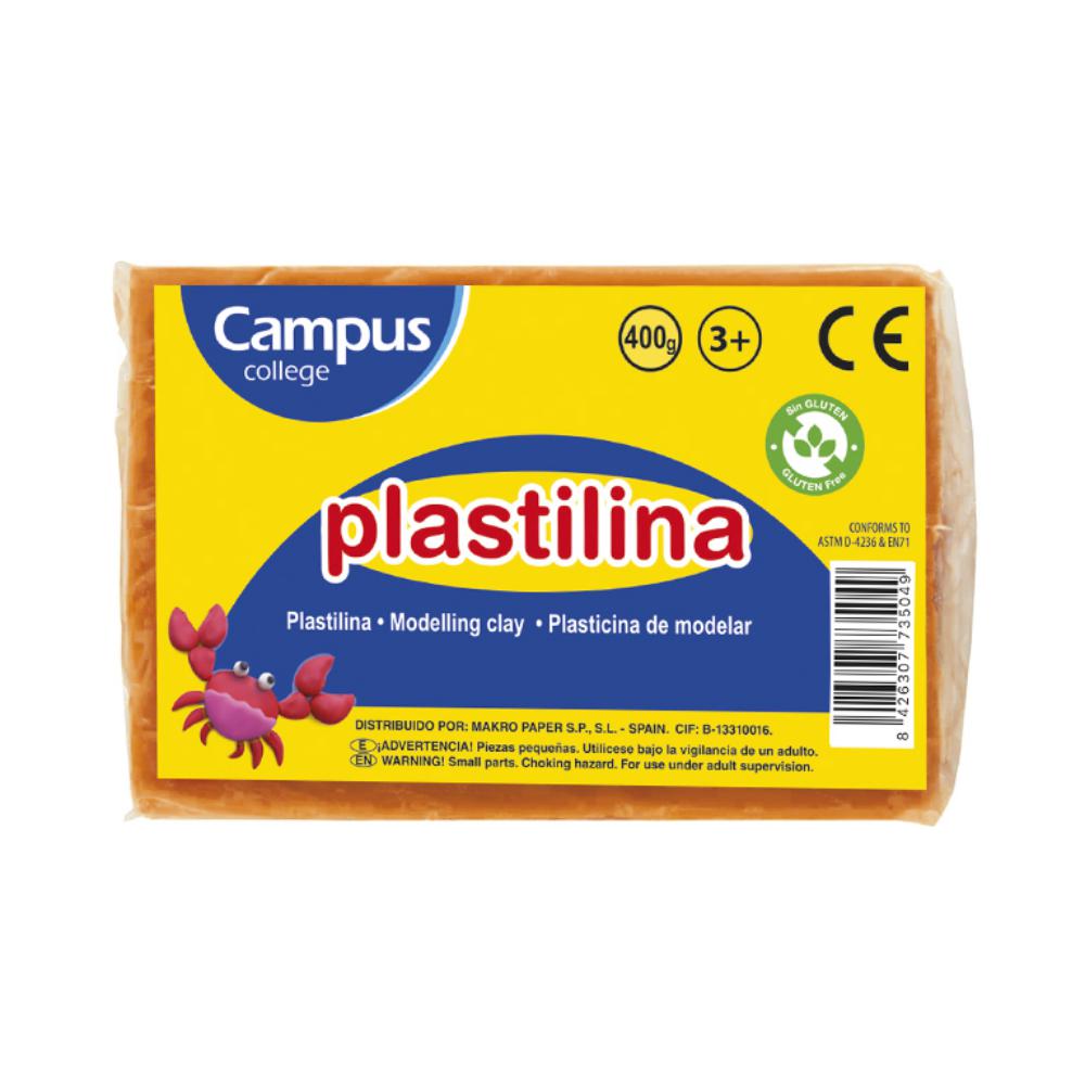PLASTILINA GRANDE 400G NARANJA